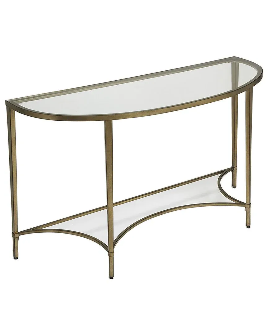 Monica Demilne Console Table - Gold, Metal image
