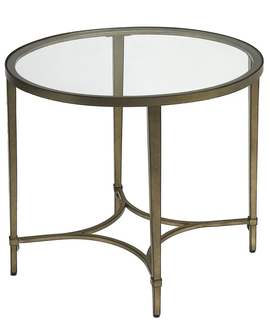 Monica Oval End Table - Gold, Metal image
