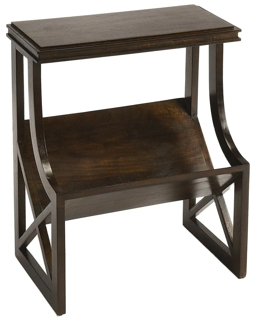 Pascal Wood Book Table - Dark Brown image