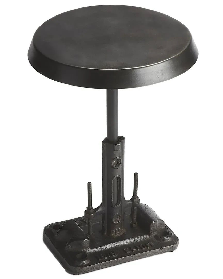 Roscoe Round Accent Table - Black, Iron