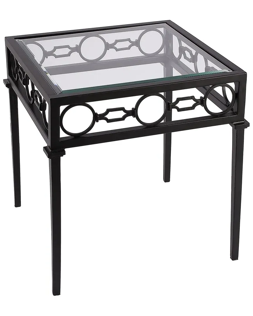 Southport Outdoor End Table - Black, Iron