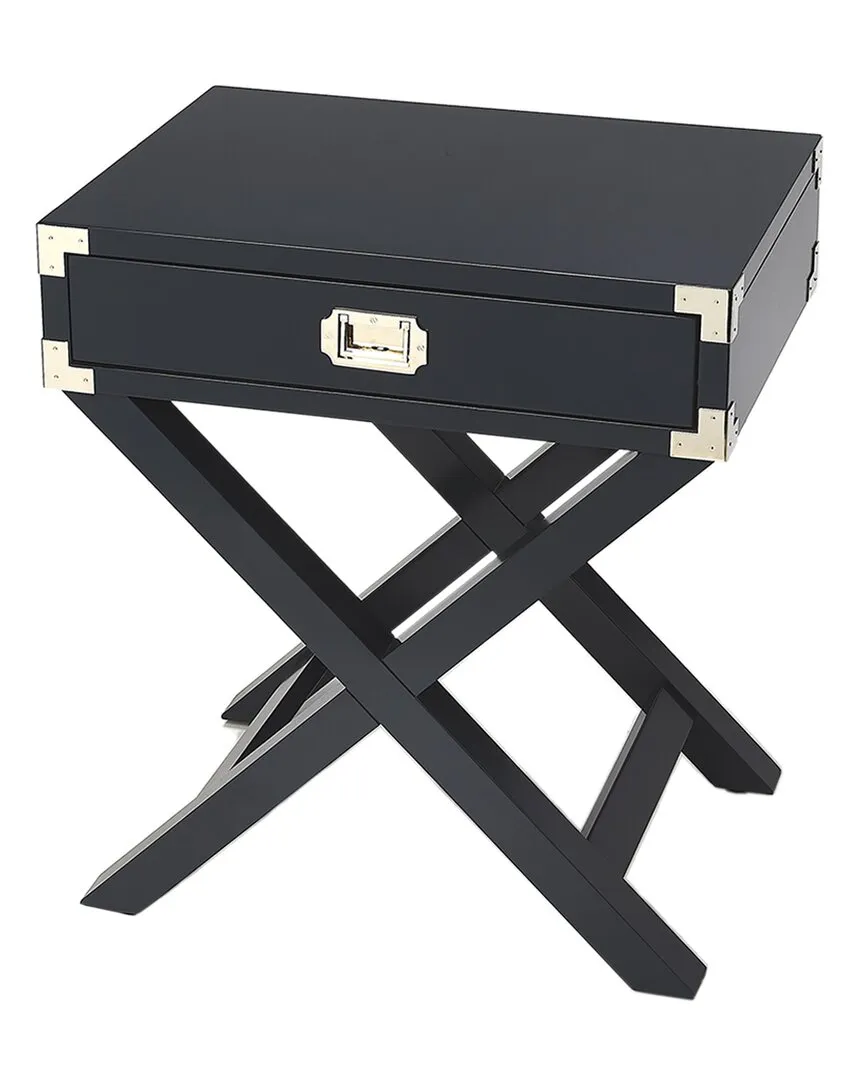 Specialty Company Anew Campaign Side Table - Blue, Rubberwood