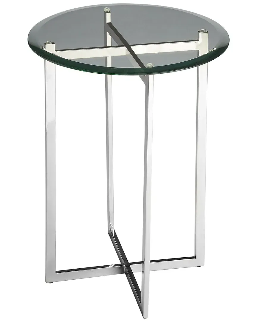 Specialty Company Finn Accent Table - Silver, Glass image