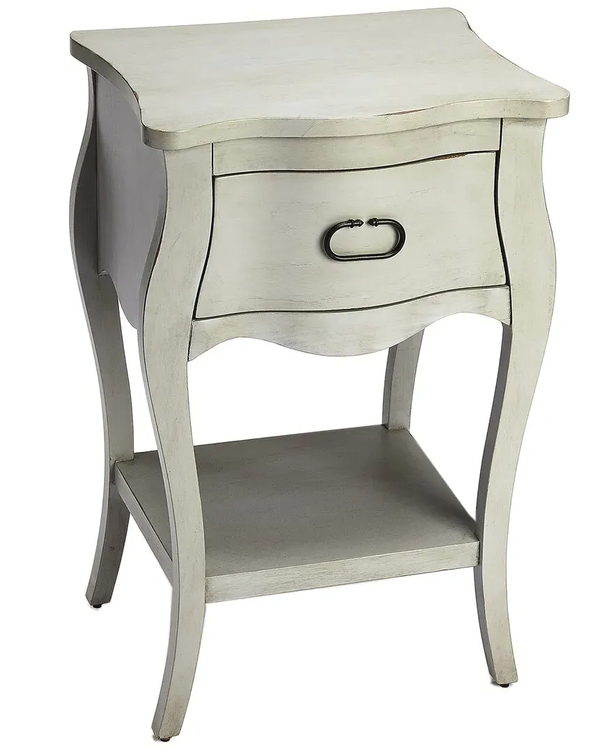 Specialty Company Rochelle 1 Drawer Nightstand - Grey, Mango Wood