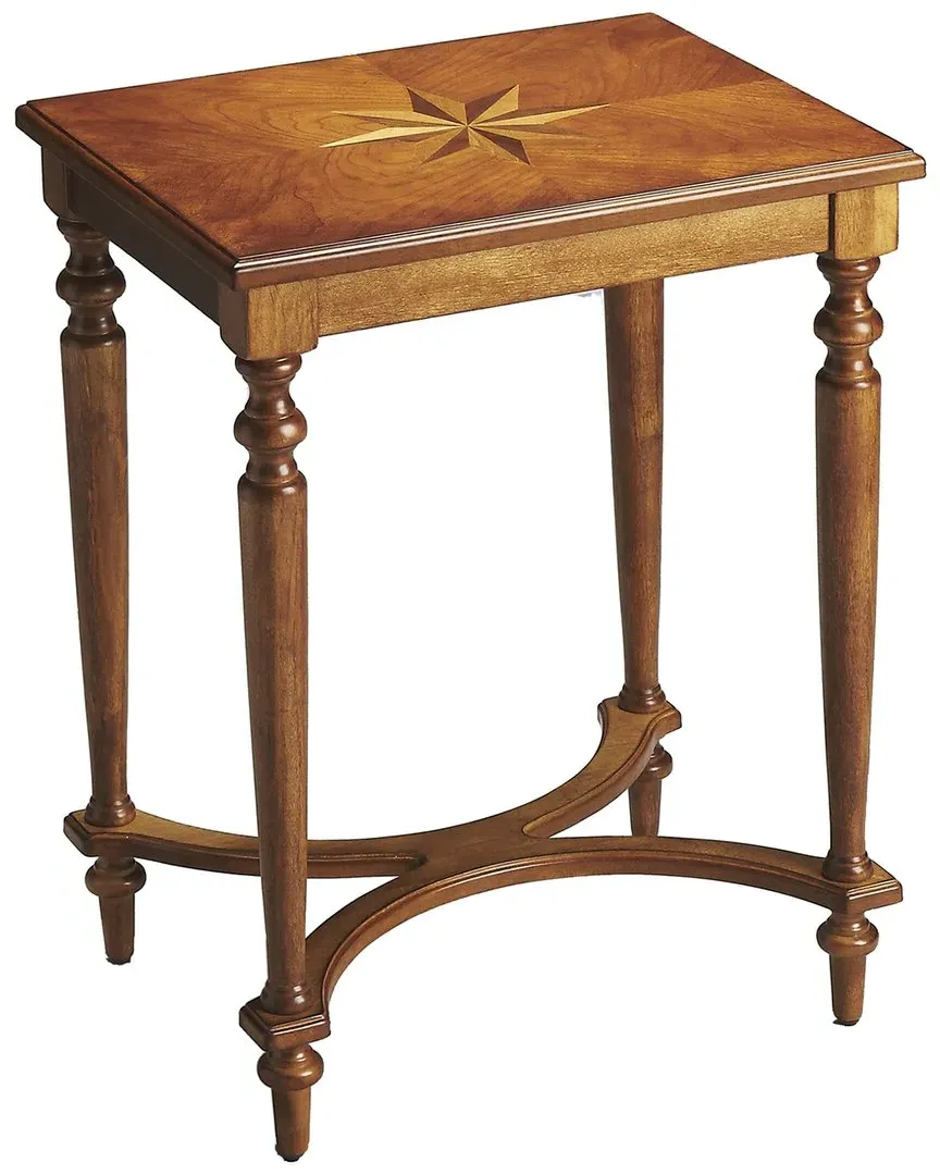 Tyler Accent Table - Brown, Cherry Veneer image