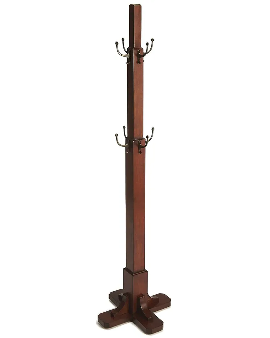 Webster Coat Rack - Brown, Bayur Wood