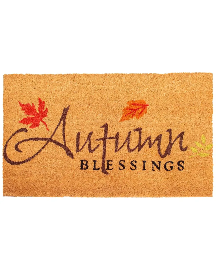 Autumn Blessings Doormat - Multicolor, Coir image