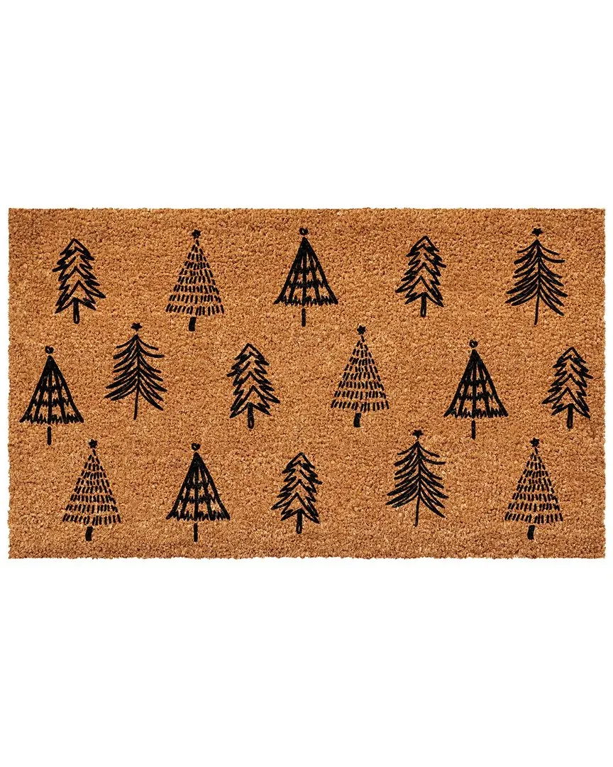 Christmas Tree Farm Doormat - Natural, Coir image