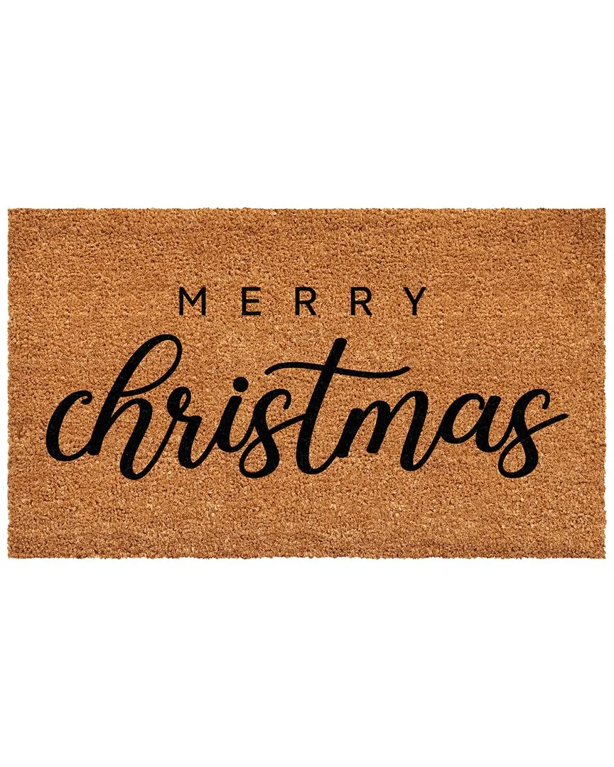 Classic Christmas Doormat - Natural, Coir image