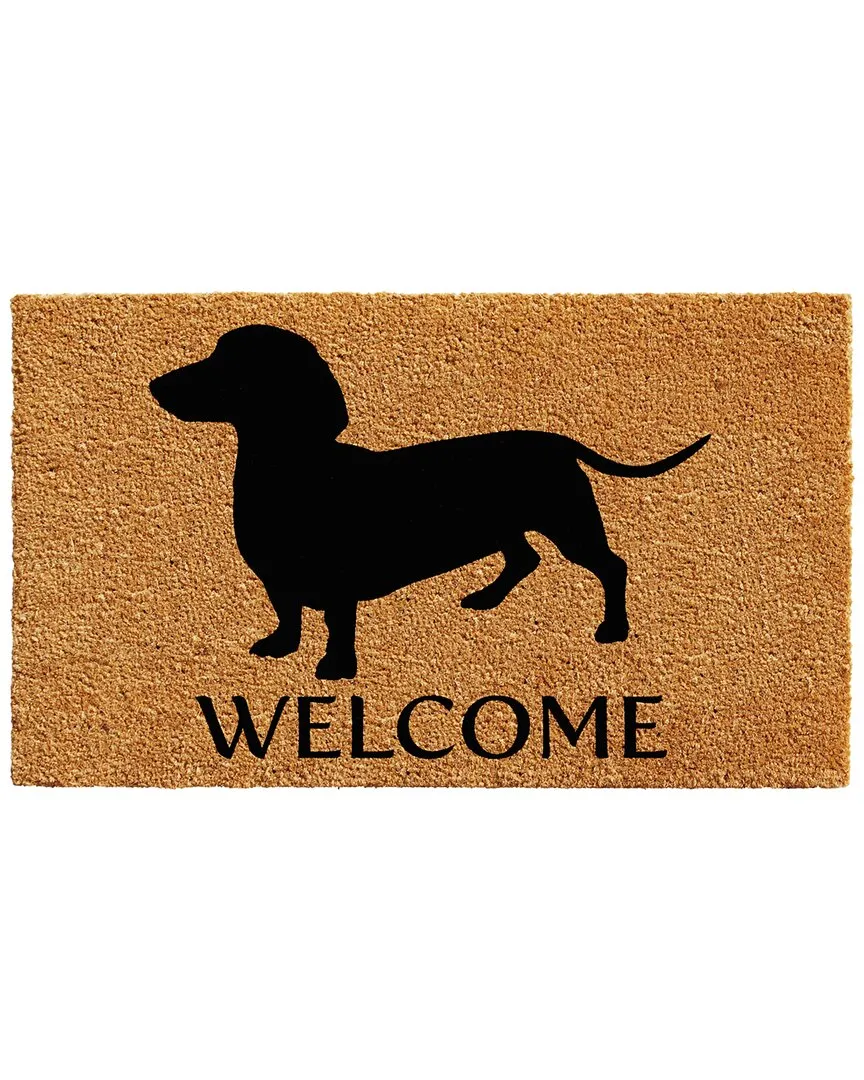 Dachshund Doormat - Natural, Coir image