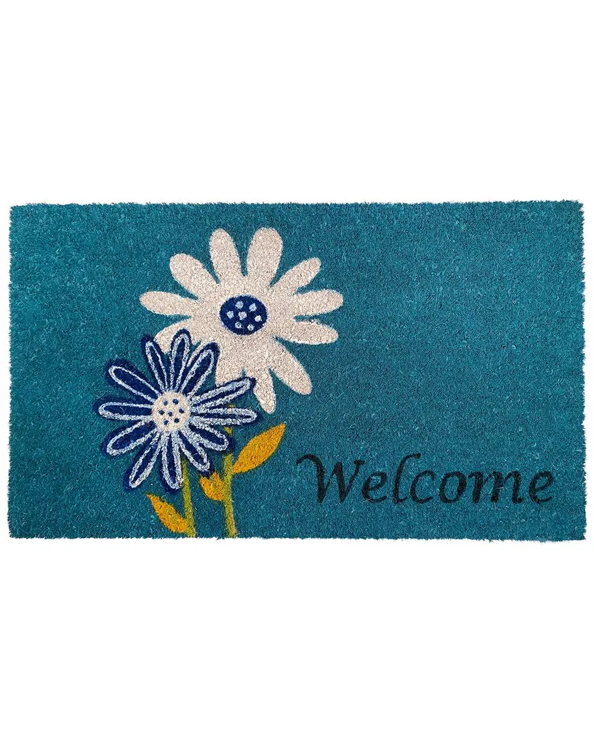Daisy Welcome Doormat - Multicolor, Coir image