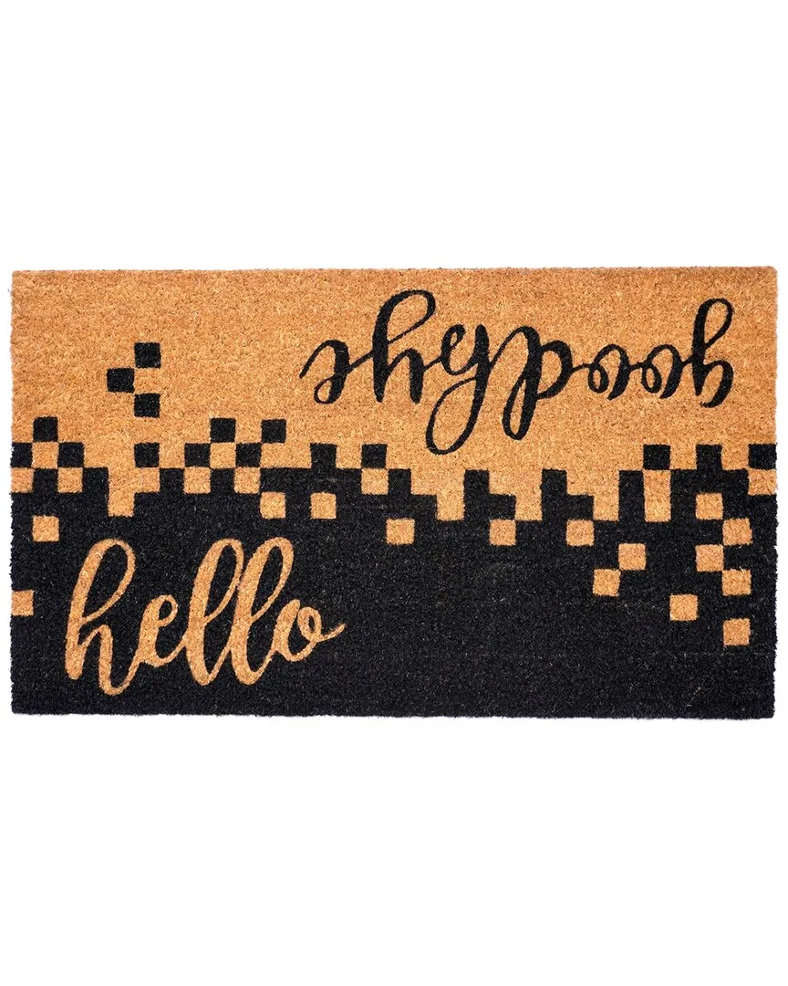 Hello/Goodbye Doormat - Natural, Coir image