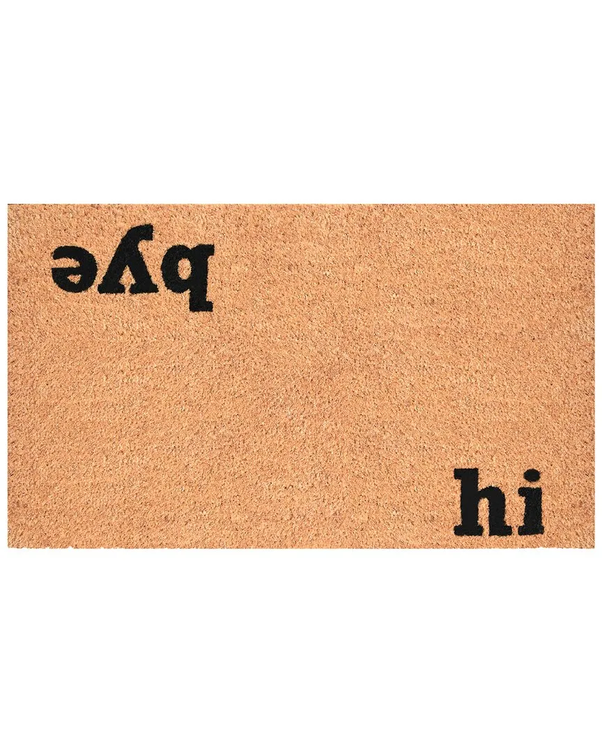 Hi Bye Doormat - Natural, Coir image