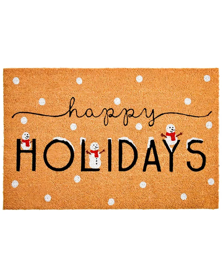 Holiday Joy Doormat - Natural, Coir