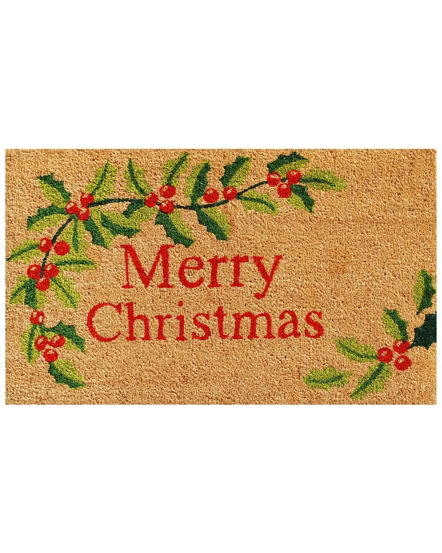 Merry Christmas Doormat - Multicolor, Coir