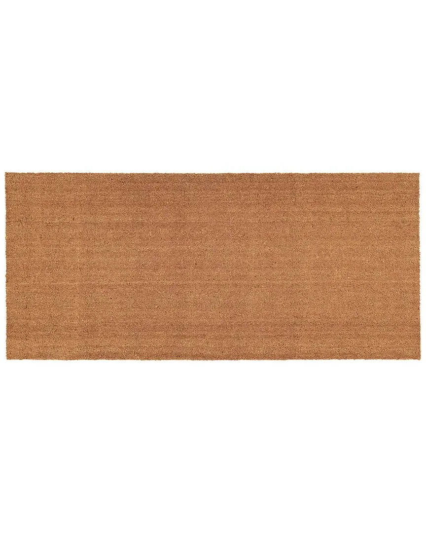 Natural Coir Doormat with Vinyl Backing image