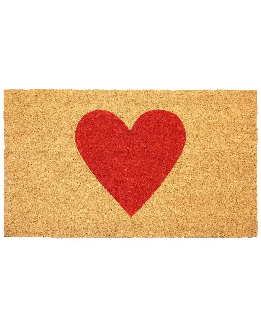 Red Heart Doormat - Natural, Coir image