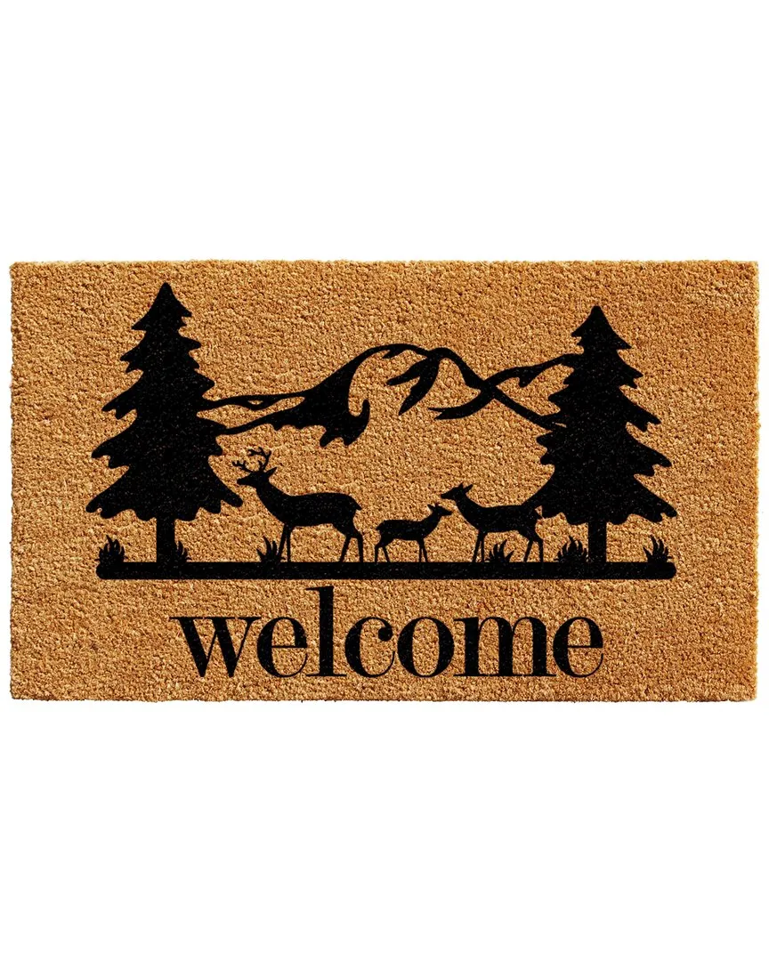Rocky Mountain Welcome Doormat - Natural, Coir image