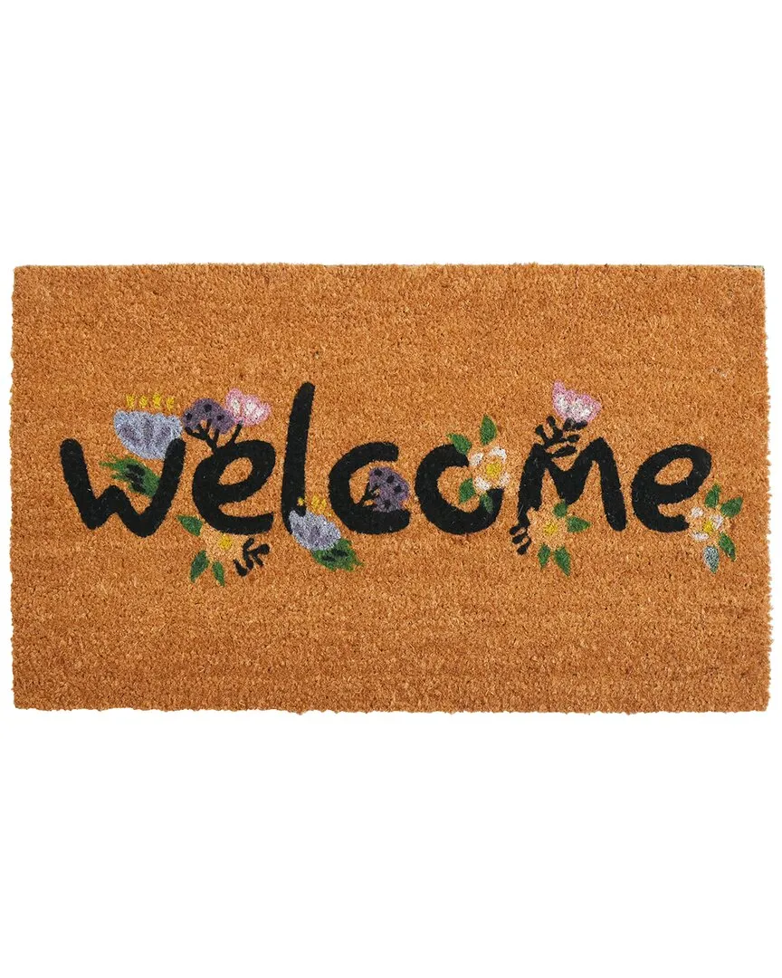 Spring Welcome Doormat - Multicolor, Coir image