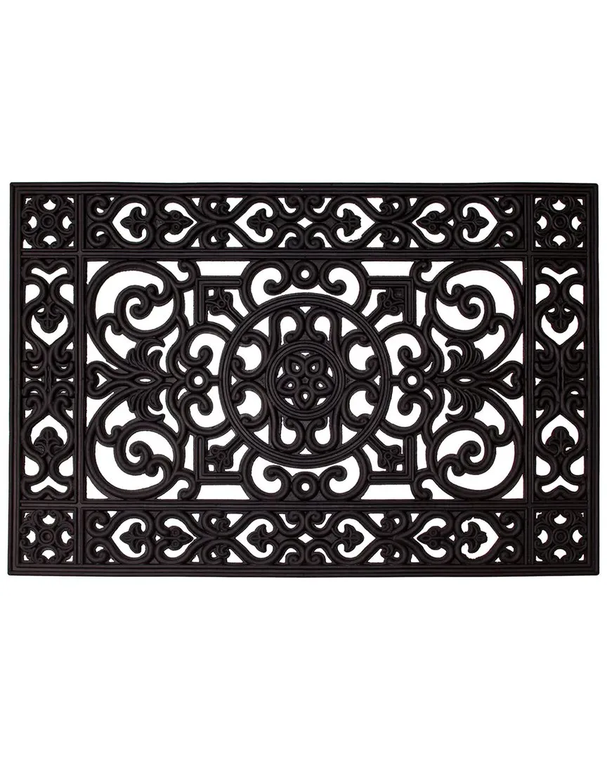 Utopia Rubber Doormat - Black image