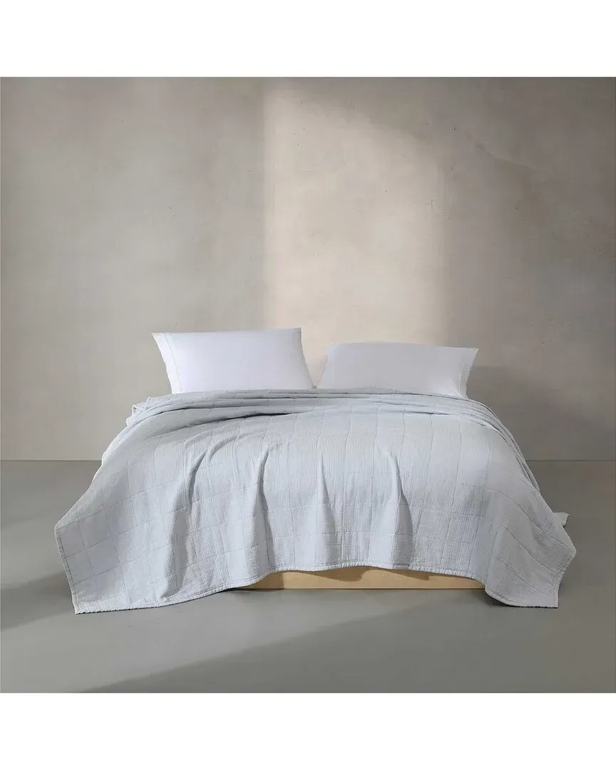 200 Thread Count Cotton Gauze Quilt Set - Dawn Blue image