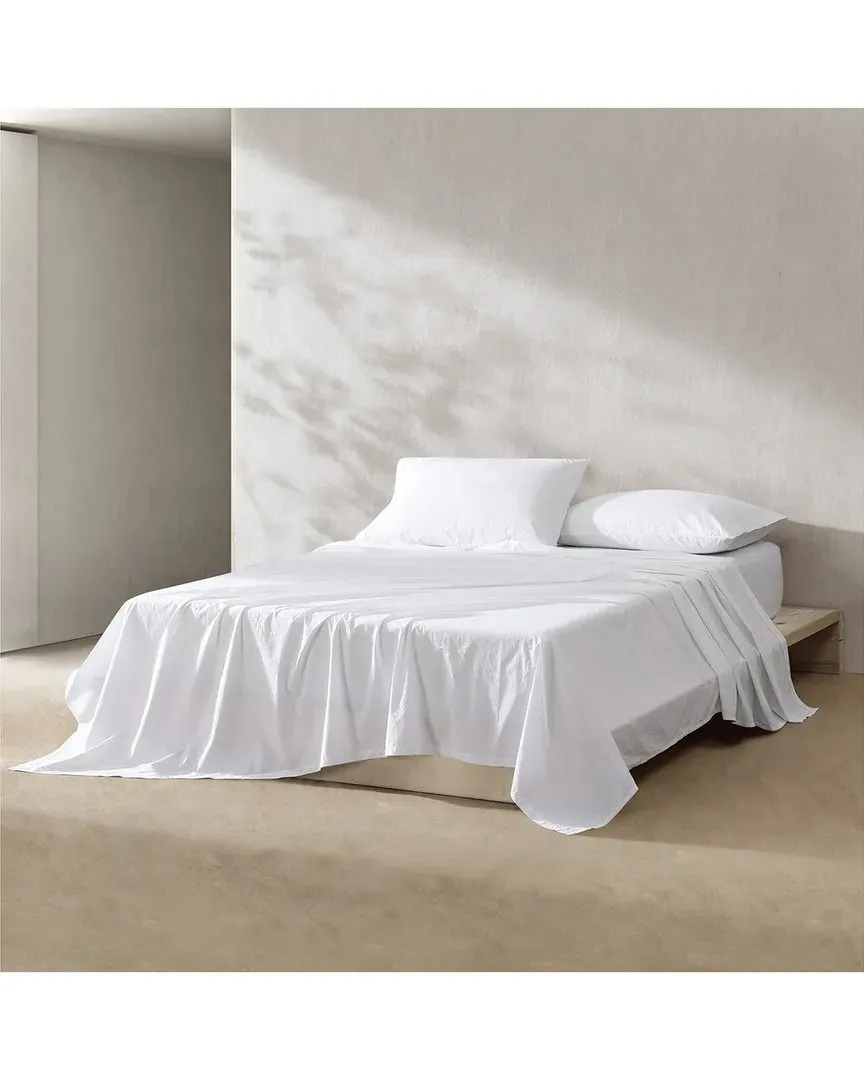 200 Thread Count Percale Cotton Sheet Set - White