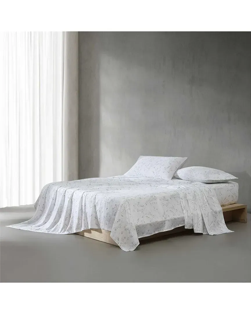 300 Thread Count Airy Botanical Sheet Set - Pale Green, Cotton image