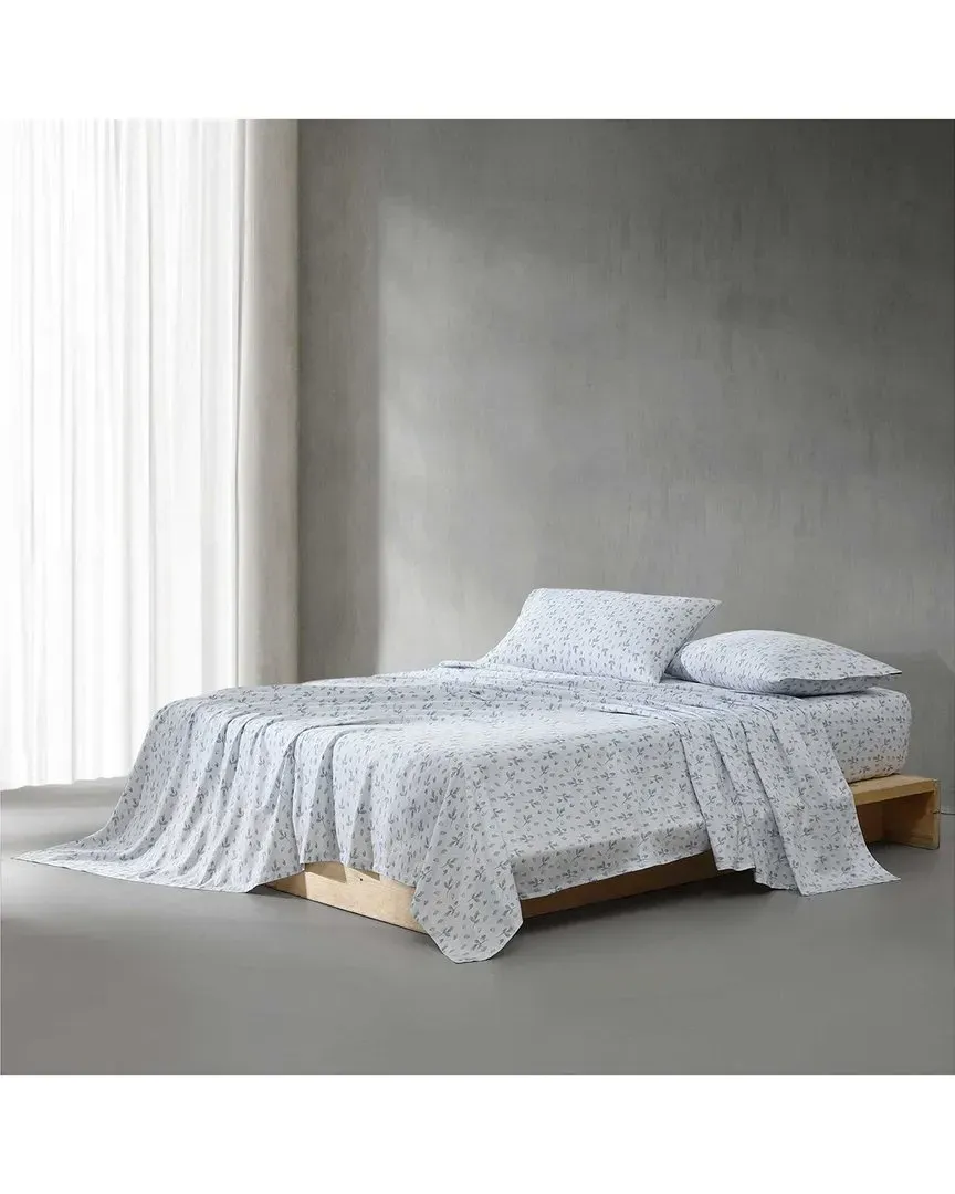 300 Thread Count Falling Petals Cotton Sateen Sheet Set - Grey image