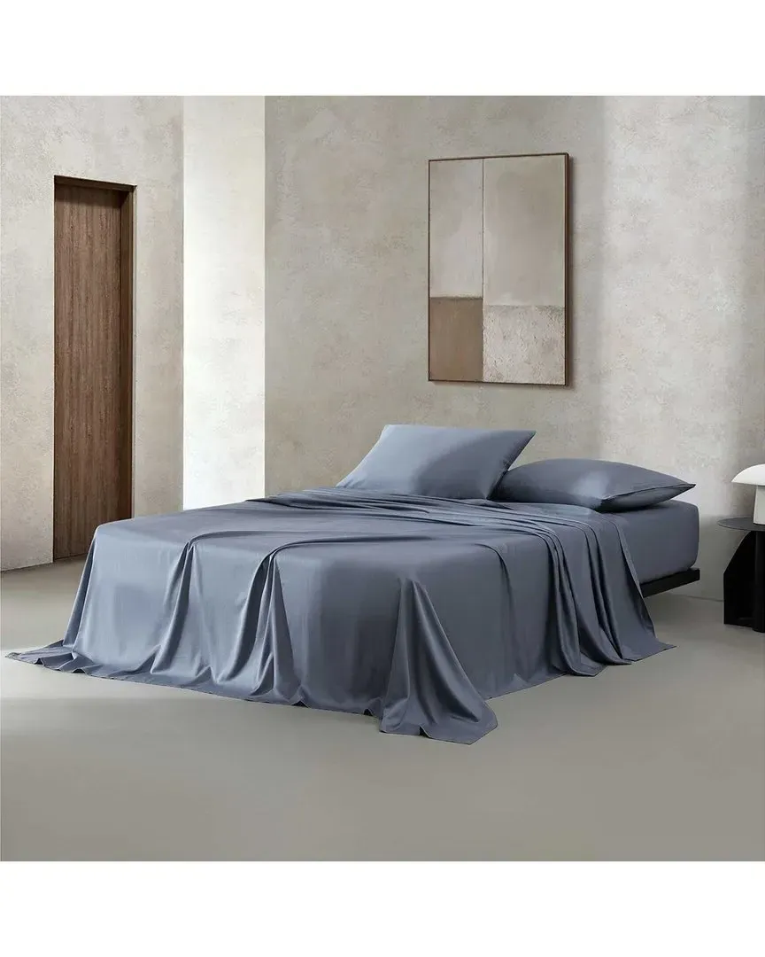 300 Thread Count Organic Earth Sheet Set - Dusk Blue, Cotton