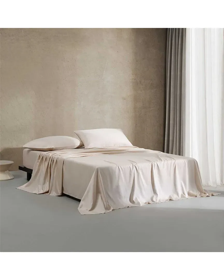 300 Thread Count Pearl Edge Cotton Sateen Sheet Set - Pink