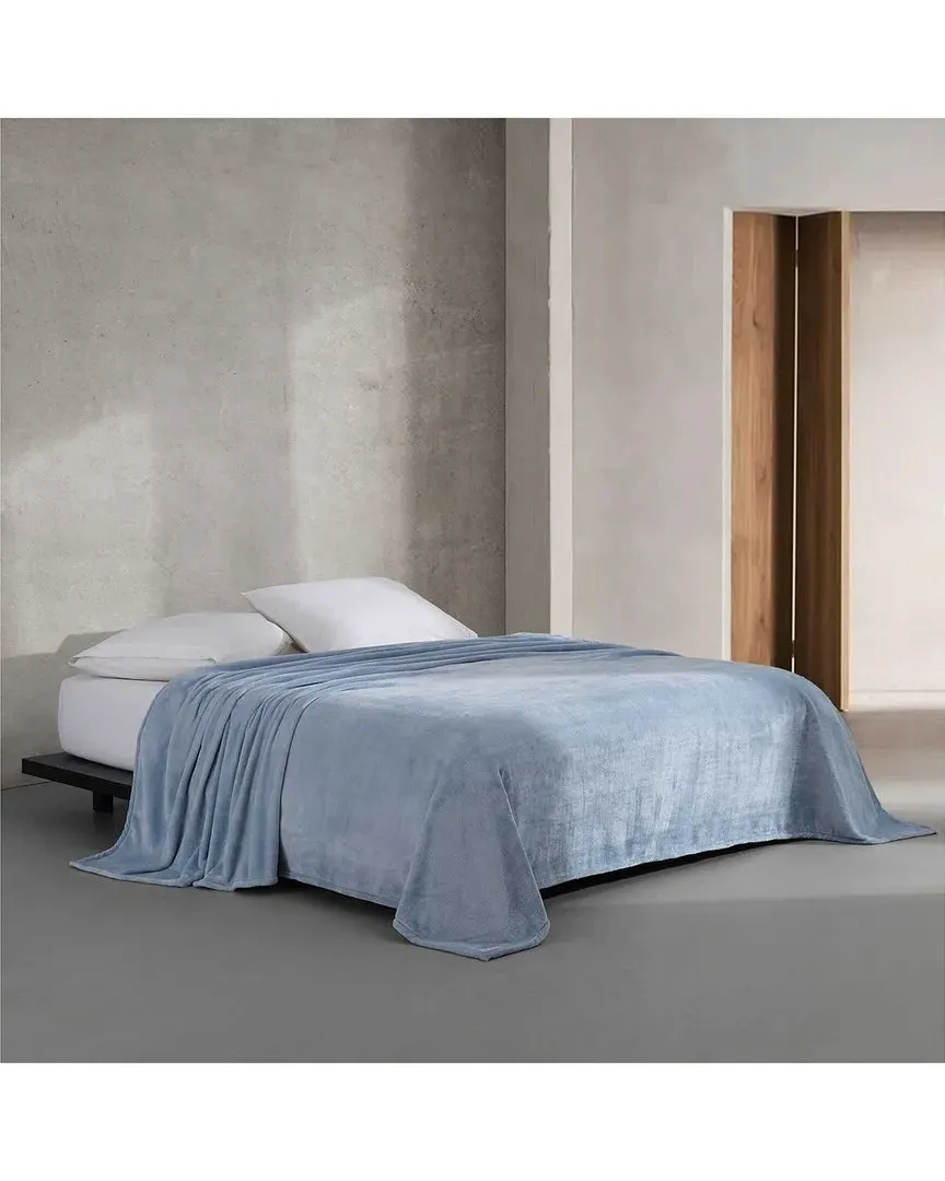 Core Plush Blanket - Chambray Blue, Polyester