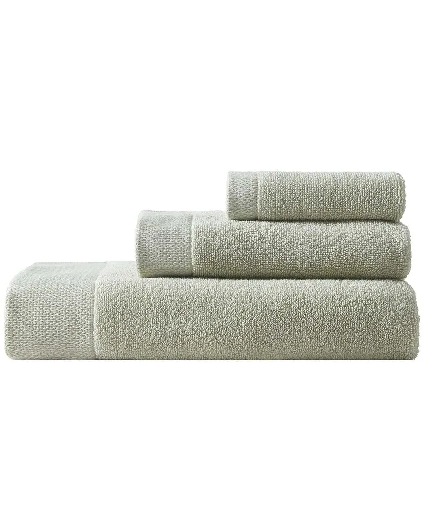 Entwine 3-Piece Towel Set - Green, Cotton image