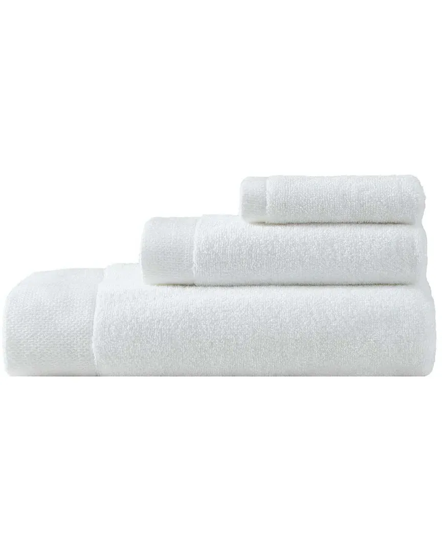 Entwine 3-Piece Towel Set - White, Cotton