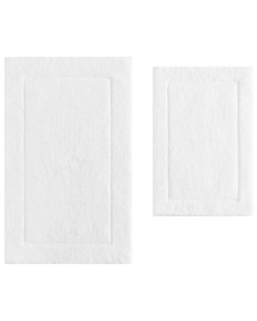 Essence Solid Cotton Tufted Bath Rug Set - White