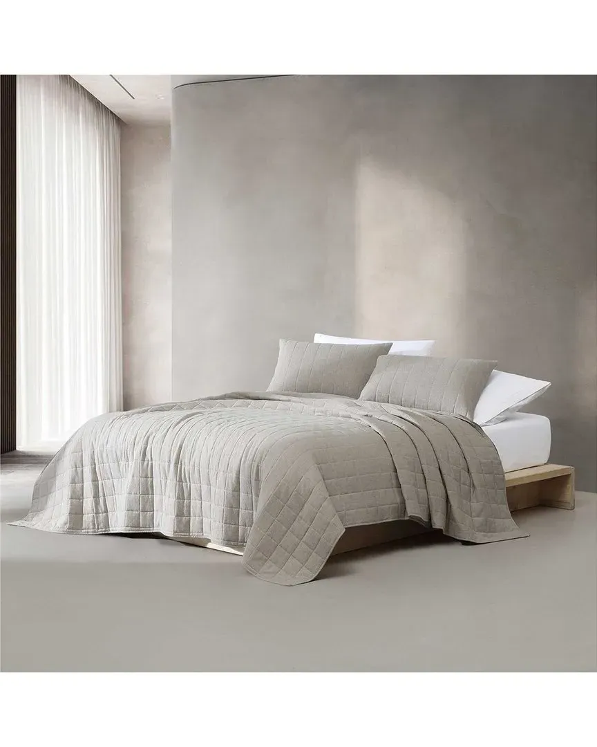 Melange Flannel Cotton Quilt - Natural