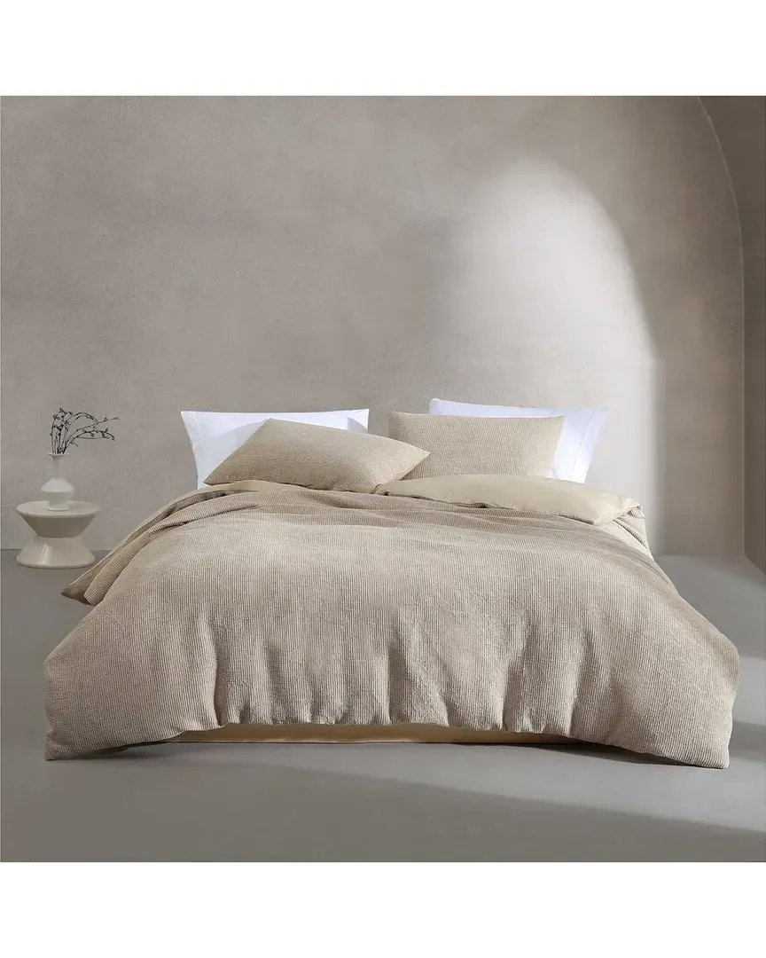 Microwaffle Cotton Blend Comforter Set - Flax Beige