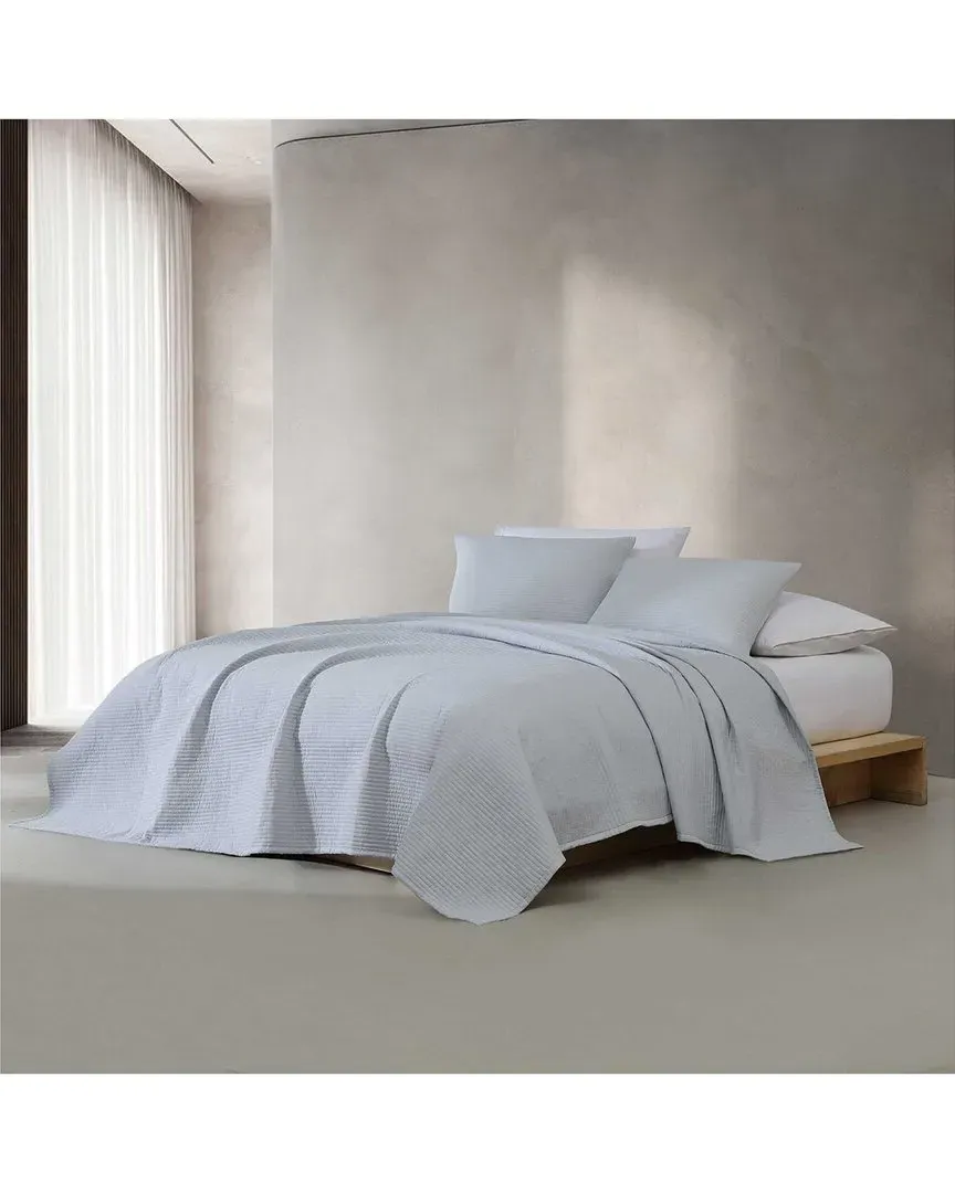 Mini Channel Stitch Reversible Quilt Set - Dawn Blue