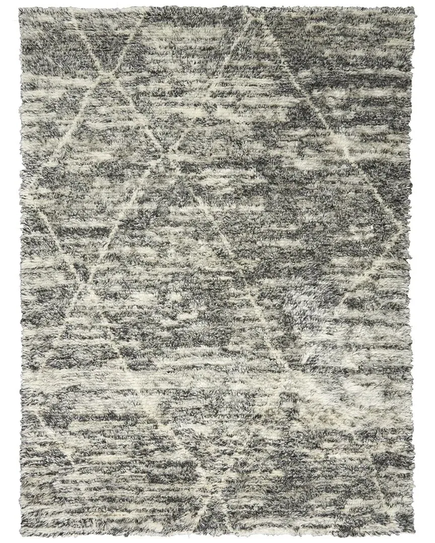 San Antonio Moroccan Indoor Area Rug - Charcoal, Wool-Blend image
