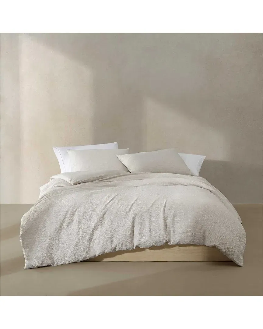 Seersucker Comforter Set - Light Beige, Polyester