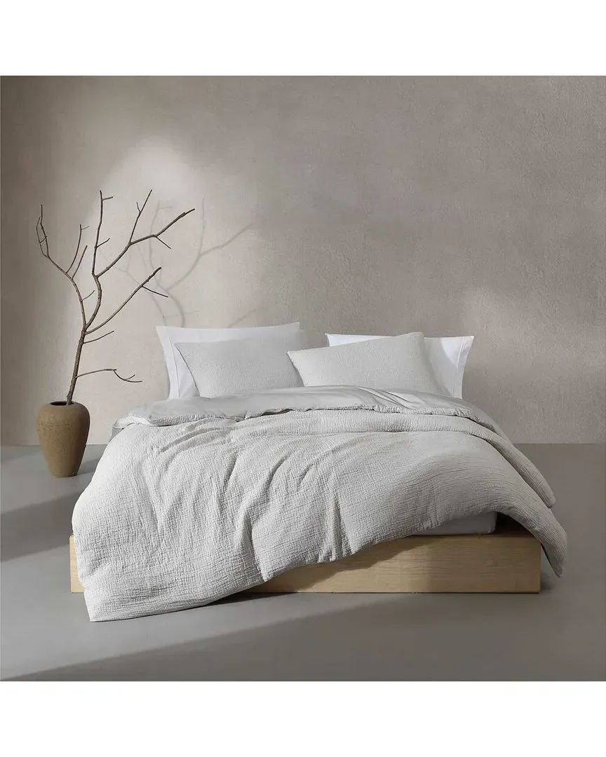 Washed Texture Comforter Set - Grey, Cotton