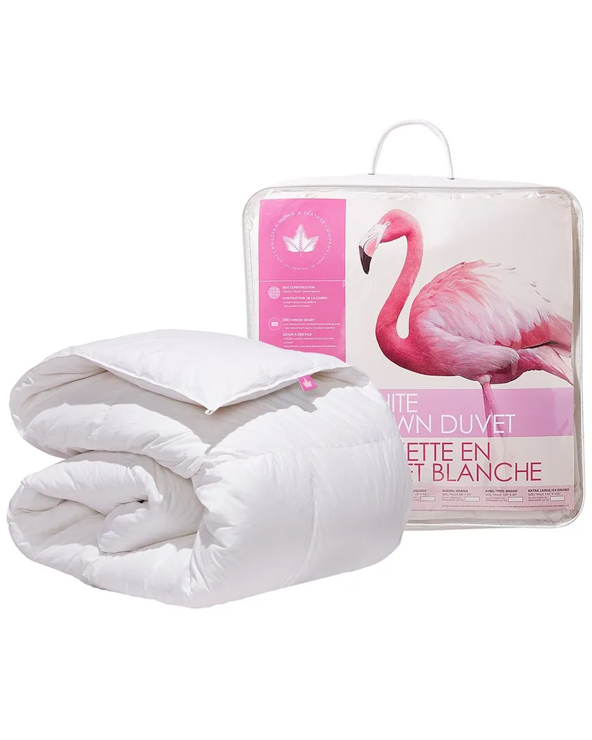 White Down Duvet Summer Weight - White, Cotton