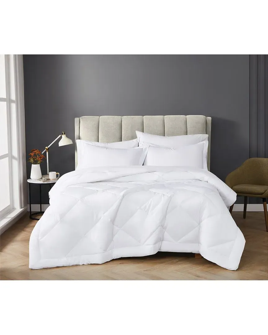 Solid Percale Comforter Set - White, Cotton