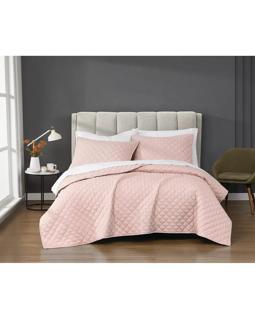 Solid Percale Quilt Set - Blush, Cotton