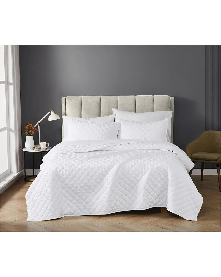 Solid Percale Quilt Set - White, Cotton