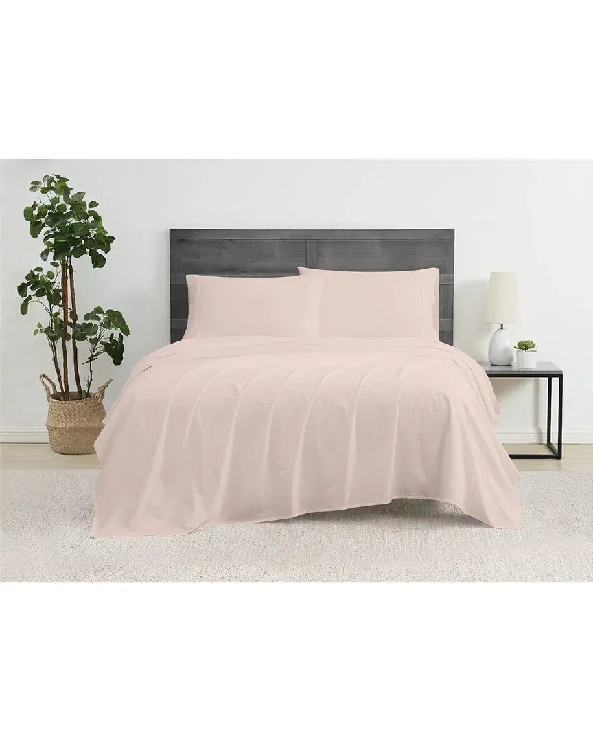 Solid Percale Sheet Set - Blush, Cotton