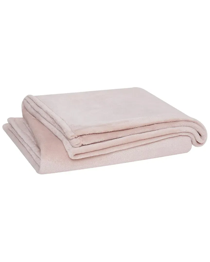 Solid Plush Blanket - Blush, Polyester image
