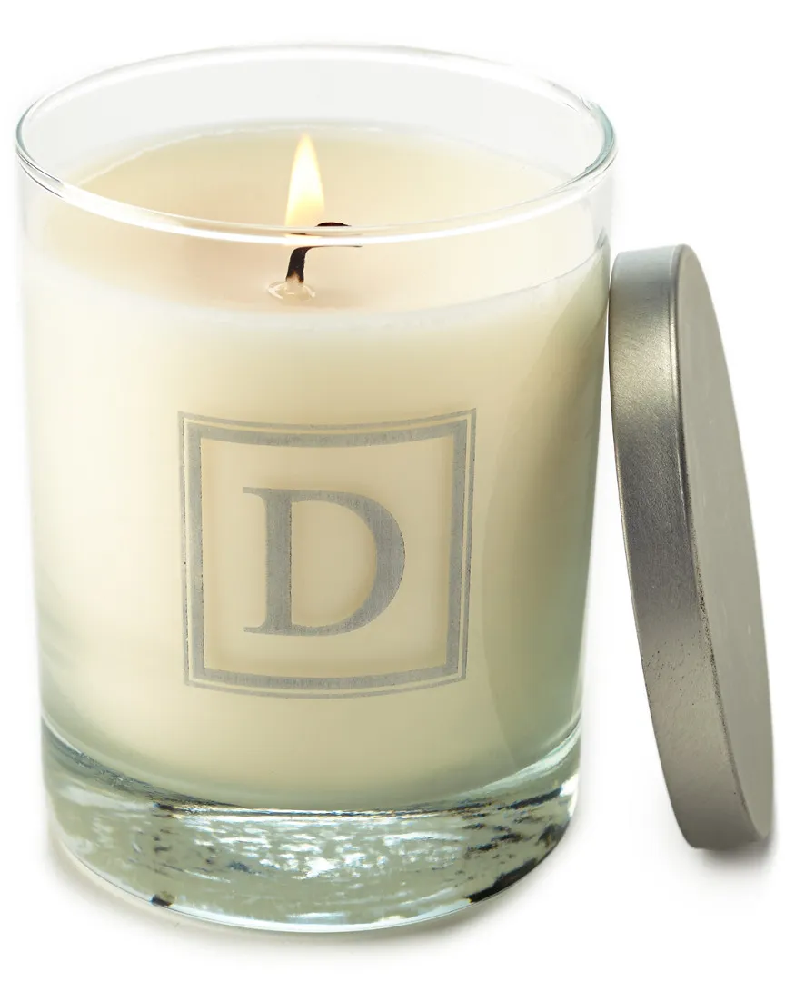 Just Flame 11oz Monogrammed Votive Candle with Lid - White