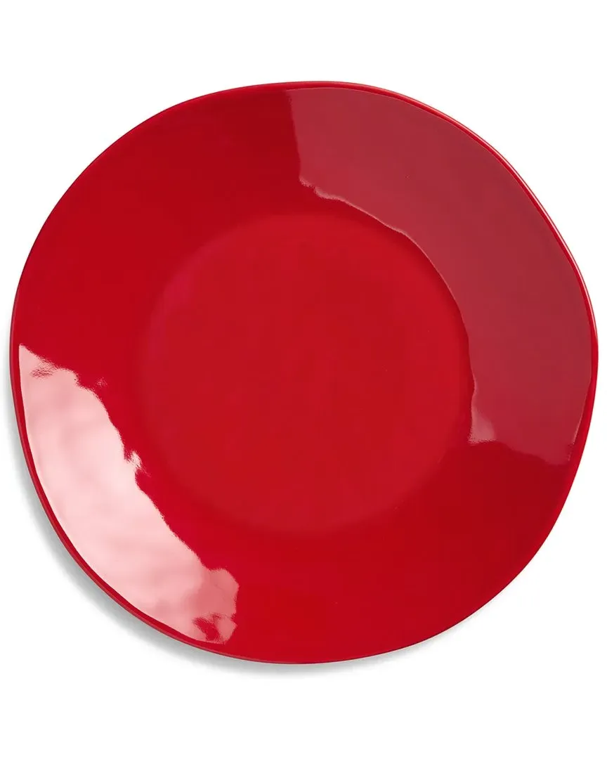 Berry Red Christmas Set of 4 Dinner Plates - Red, Stoneware image