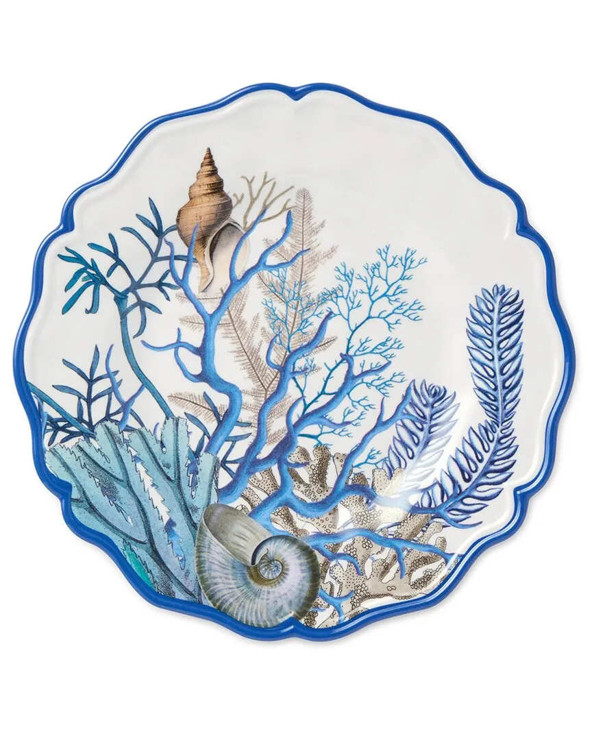 Blue Lagoon Melamine Salad Plates Set of 4 - Multicolor image