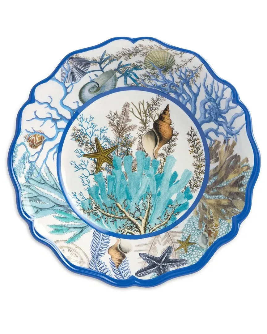 Blue Lagoon Set of 4 All Purpose Bowls - Multicolor, Melamine image